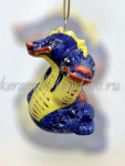 Елочная игрушка "Змей Горыныч" (цветная с золотом), 0,05 л, ШФ-053С