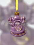 Елочная игрушка "Телефон" (цветная с золотом), 0,05 л, ШФ-053С