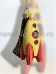 Елочная игрушка "Ракета" (цветная с золотом), 0,05 л, ШФ-053С