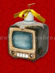 Елочная игрушка "Телевизор" (цветная с золотом), 0,05 л, ШФ-053С