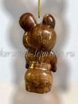 Елочная игрушка "Олимпийский мишка" (цветная с золотом), ШФ-053С