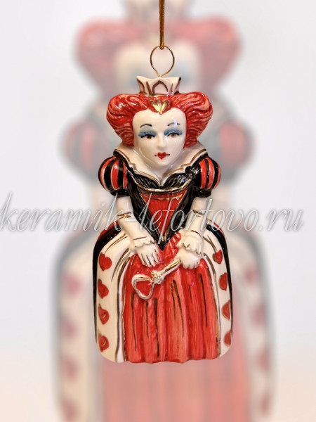Елочная игрушка "Червонная королева" (цветная с золотом), ШФ-053С