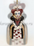 Елочная игрушка "Червонная королева" (цветная с золотом), ШФ-053С