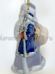 Елочная игрушка "Дед Мороз большой" (цветная с золотом), ШФ-053С