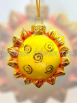Елочная игрушка "Солнце" (цветная с золотом), 0,05 л, ШФ-053С