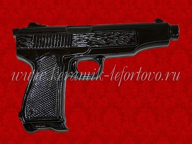 "Пистолет" большой (глазурь / глазурь с золотом), 0.5 л, Шф-178С / Шф-177С "Пистолет" большой (глазурь / глазурь с золотом), 0.5 л, Шф-178С / Шф-177С
