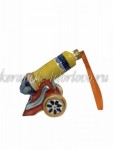 Елочная игрушка "Сказочная пушка" (цветная с золотом), 0,05 л, ШФ-053С