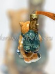 Елочная игрушка "Кот Рыбак" (цветная с золотом), 0,05 л, ШФ-053С