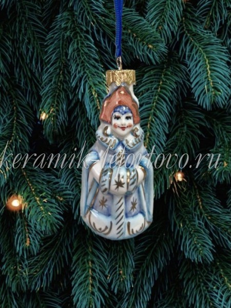 Елочная игрушка "Снежная Королева" (Снегурочка) (цветная с золотом), 0,05 л, ШФ-053С Елочная игрушка "Снежная Королева" (Снегурочка) (цветная с золотом), 0,05 л, ШФ-053С