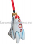 Елочная игрушка "Ракета" (цветная с золотом), 0,05 л, ШФ-053С