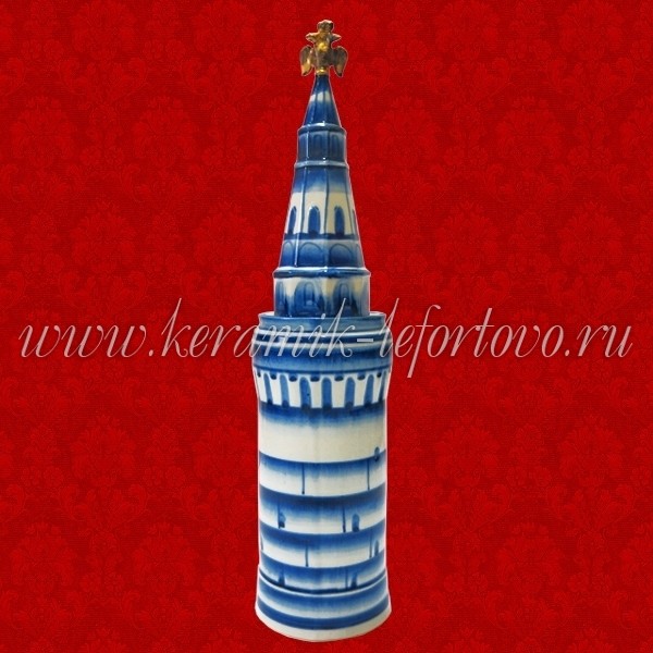 Штоф "Башня" малая (кобальт / кобальт с золотом) 0,25 л, ШФ-369С / ШФ-370С Штоф "Башня" малая (кобальт / кобальт с золотом) 0,25 л, ШФ-369С / ШФ-370С