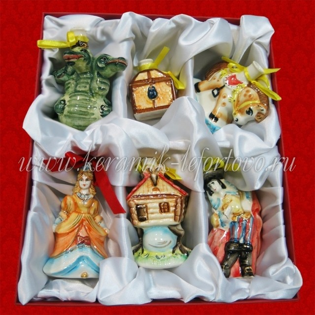 Подарочный набор «Змей Горыныч» из 6 шт. елочных игрушек Шф-271С