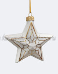 Елочная игрушка "Звезда" (цветная с золотом) ШФ-053С