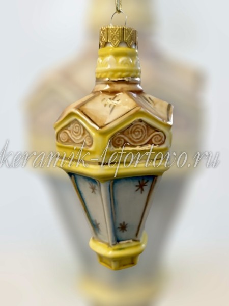 Елочная игрушка "Фонарик Москва" (цветная с золотом), 0,05 л, ШФ-053С
