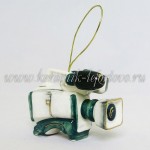 Елочная игрушка "Видеокамера" (цветная с золотом), 0,05 л, ШФ-053С
