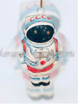 Елочная игрушка "Космонавт" (цветная с золотом), ШФ-053С