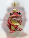 Елочная игрушка "Лягушонок" (цветная с золотом), ШФ-053С