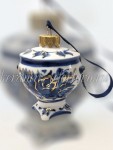 Елочная игрушка "Самовар" (кобальт с золотом), ШФ-053С
