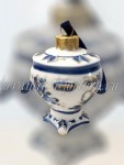 Елочная игрушка "Самовар" (кобальт с золотом), ШФ-053С