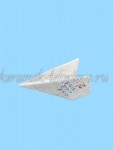 Елочная игрушка "Бумажный самолетик" (цветная с золотом), 0,05 л, ШФ-053С