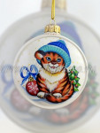 Елочная игрушка шарик 