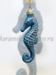 Елочная игрушка "Морской конек" (цветная/глазурь с золотом), ШФ-053С