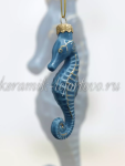 Елочная игрушка "Морской конек" (цветная/глазурь с золотом), ШФ-053С
