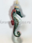 Елочная игрушка "Морской конек" (цветная с золотом), ШФ-053С