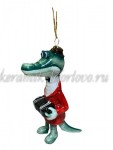 Елочная игрушка "Крокодил Гена" (цветная с золотом), ШФ-053С