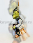 Елочная игрушка "Сапожник Виноградинка" (цветная с золотом), ШФ-053С