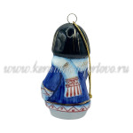 Елочная игрушка "Чукча" (цветная с золотом), ШФ-053С