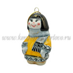 Елочная игрушка "Чукча" (цветная с золотом), ШФ-053С