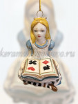 Елочная игрушка "Алиса" (цветная с золотом), ШФ-053С