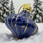 Елочная игрушка "Зефирка" (глазурьс золотом), ШФ-053С