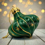 Елочная игрушка "Зефирка" (глазурьс золотом), ШФ-053С