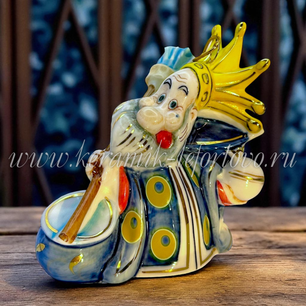 Елочная игрушка "Царь" (цветная с золотом), ШФ-053С