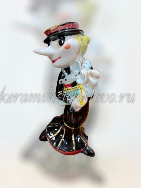Елочная игрушка "Шапокляк" (цветная с золотом), ШФ-053С