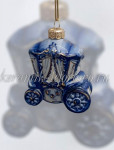 Елочная игрушка "Карета" (кобальт с золотом), ШФ-053С
