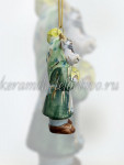 Елочная игрушка "Коза с капустой" (цветная с золотом), ШФ-053С