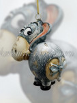 Елочная игрушка "Ослик Иа" (цветная с золотом), ШФ-053С
