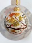 Елочная игрушка шарик "Сова" (цветная), ШФ-053С