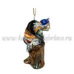 Елочная игрушка "Баба Яга" VIP (цветная с золотом), ШФ-053С