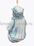 Елочная игрушка "Волк из Красной шапочки" (цветная с золотом), ШФ-053С