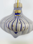 Елочная игрушка "Зефирка" (кобальт с золотом), ШФ-053С