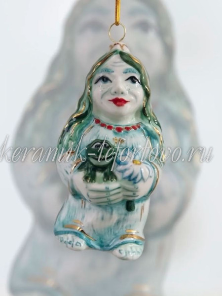 Елочная игрушка "Кикимора" (цветная с золотом), ШФ-053С