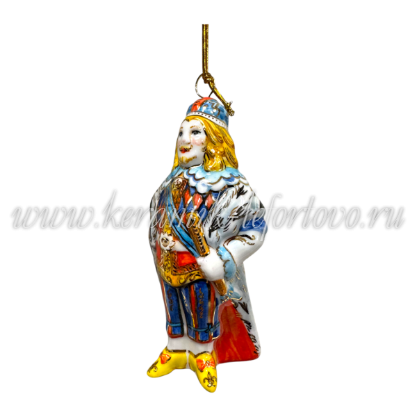 Елочная игрушка "Король" VIP (цветная с золотом), ШФ-053С