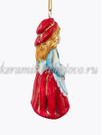 Елочная игрушка "Красная шапочка" (цветная с золотом), ШФ-053С