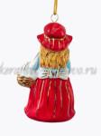 Елочная игрушка "Красная шапочка" (цветная с золотом), ШФ-053С