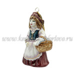 Елочная игрушка "Красная шапочка" (цветная с золотом), ШФ-053С