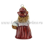 Елочная игрушка "Красная шапочка" (цветная с золотом), ШФ-053С